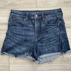 American Eagle Outfitters Jean shorts, Super Hi Rise Shortie—size 4•••